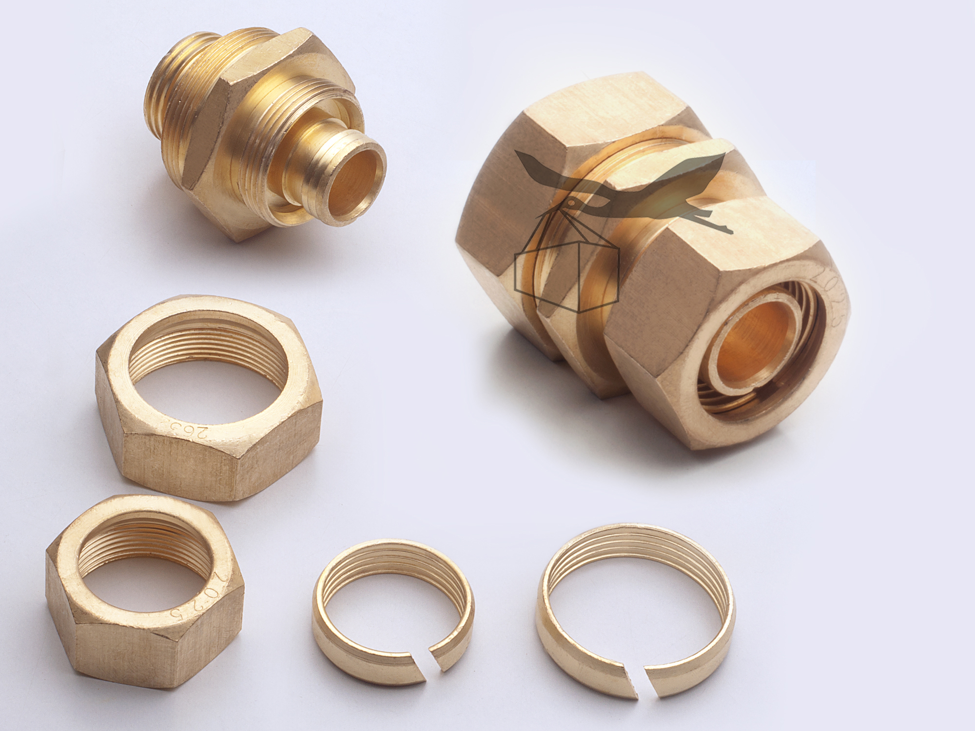 Gas Connector Coupling, Brass Component - Prime Preciturns Manufacturer
