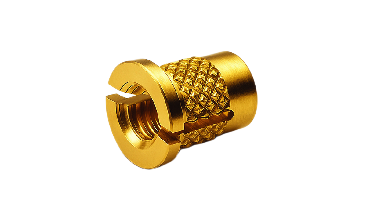 Flat Head Expansion Brass Inserts For Plastic